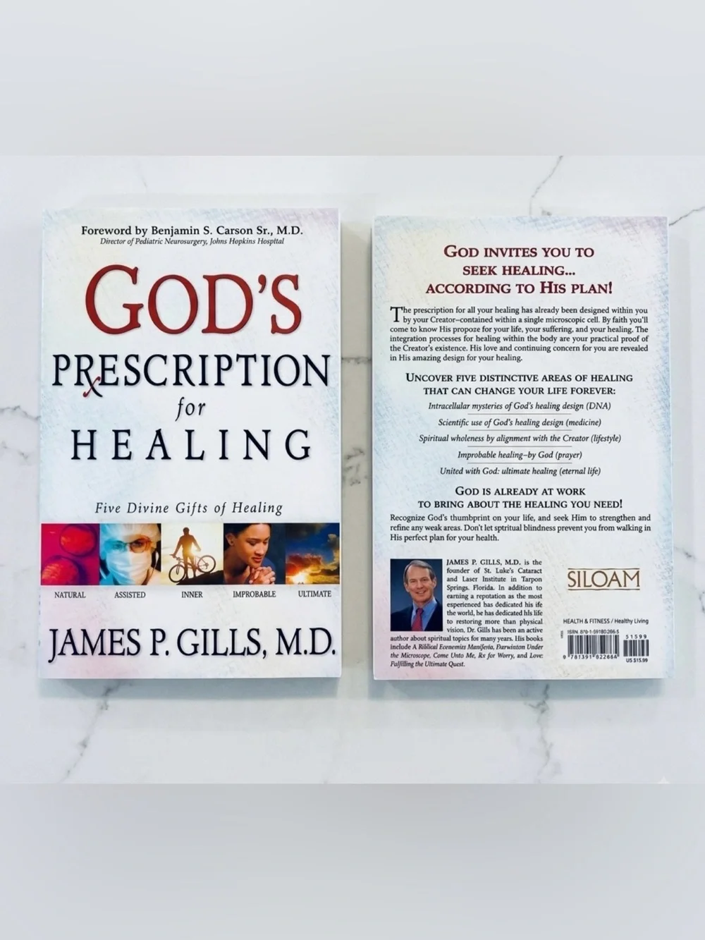 Gods prescription for healing paperback paper back book James gill’s new new new